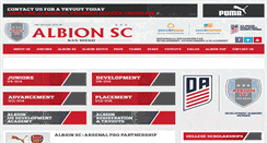 Desktop Screenshot of albionsoccer.org